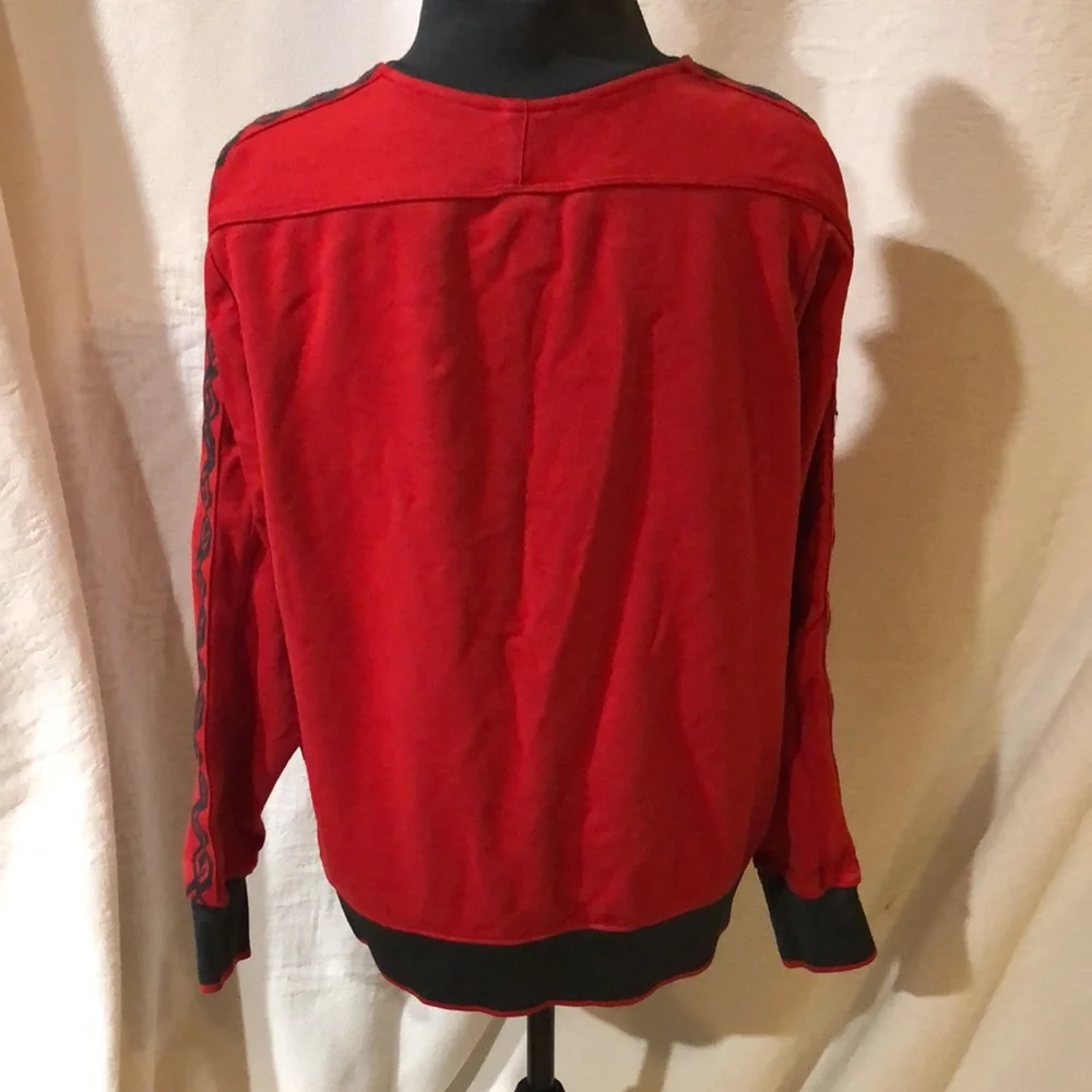 Nike Lebron sample red and dark gray zip up‎ jacket, size large
